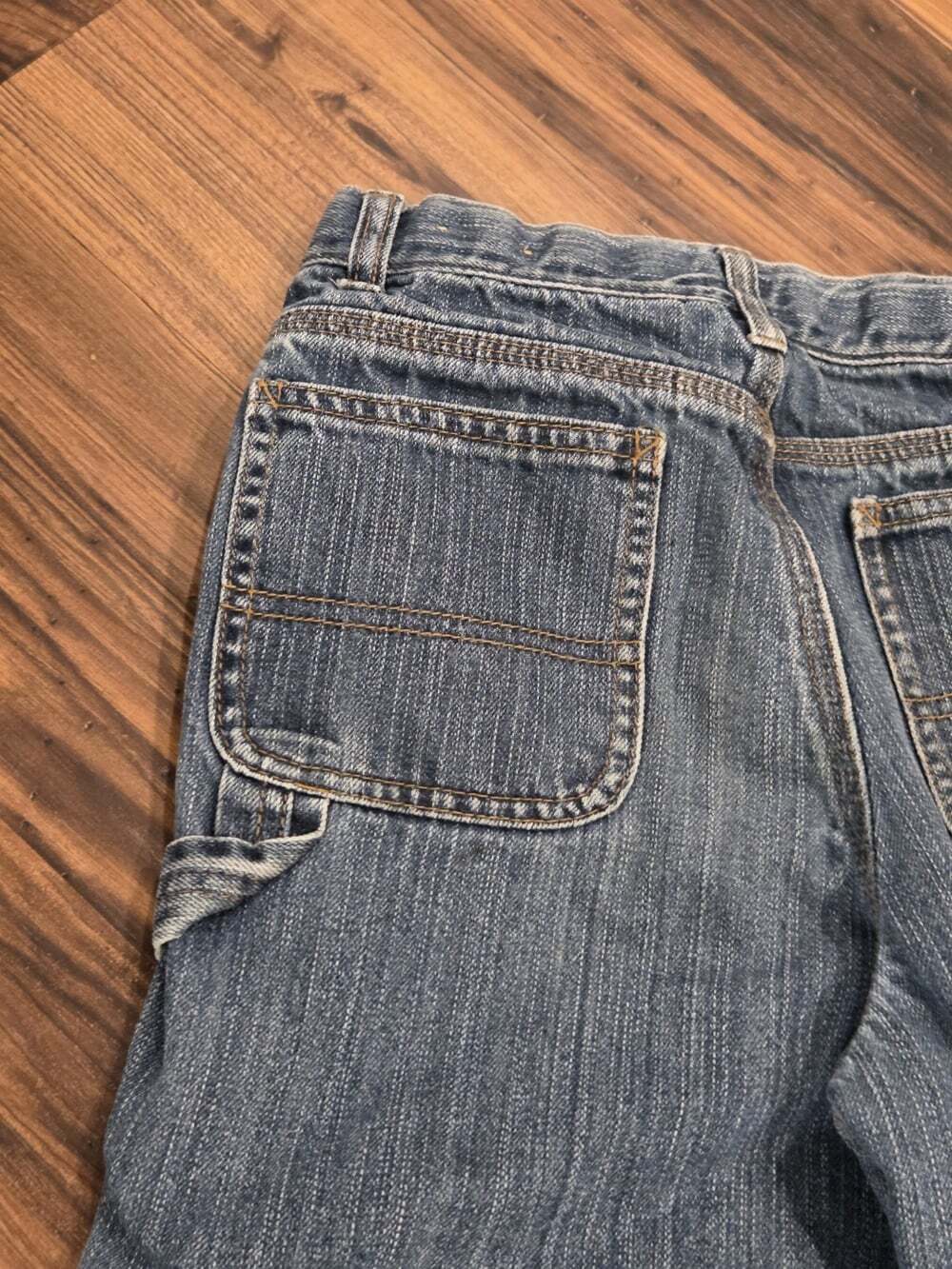 Boys Carhartt Carpenter Jeans Size 14 - Adjustable Waist, Durable Denim Workwear - Picture 5 of 12